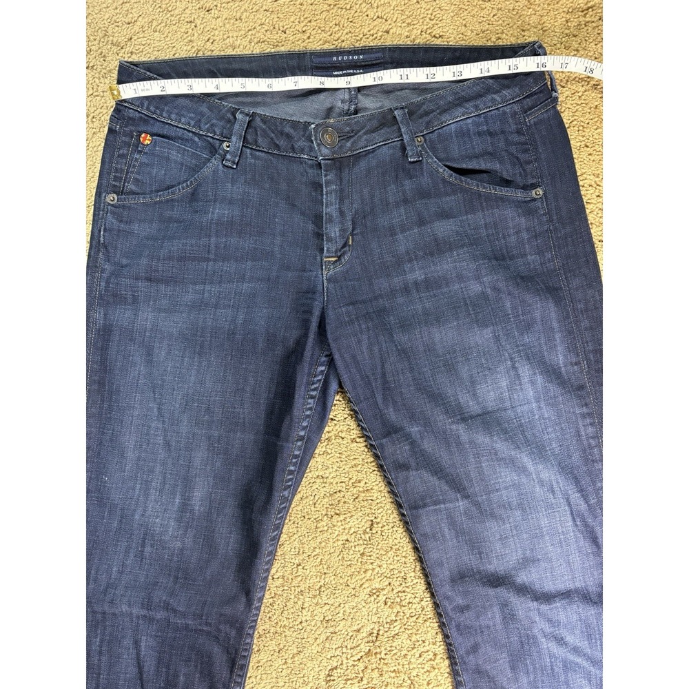 Hudson Jeans Women 30 Dark Denim Low Rise Straight Leg Made in USA - Picture 6 of 9